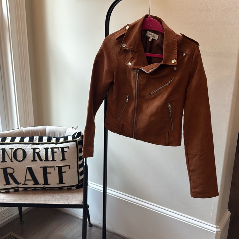 Brown Suede like Women's Jacket